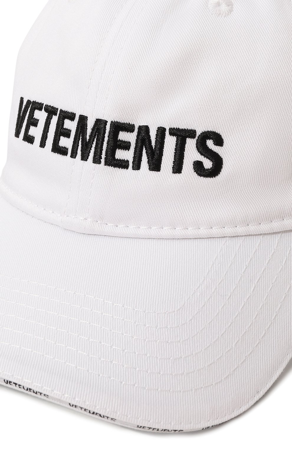 Хлопковая бейсболка VETEMENTS  UE54CA180W Фото 4