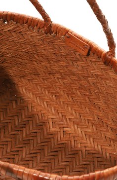 Женский сумка-тоут triple jump small DRAGON DIFFUSION коричневого цвета, арт. 8811 | Фото 5 (Сумки-технические: Сумки-шопперы; Материал: Натуральная кожа; Материал сплава: Проставлено; Драгоценные камни: Проставлено)