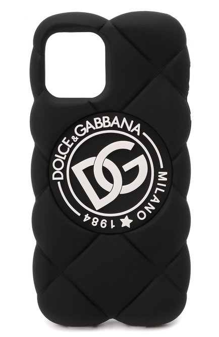 Чехол для iphone 12/12 pro DOLCE & GABBANA черного цвета, арт. BP3028/AQ374 | Фото 1 (Материал: Пластик)