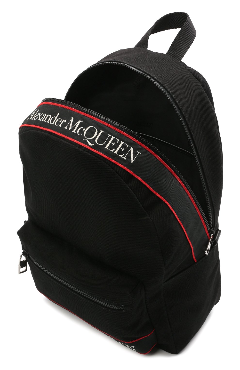 Женский текстильный рюкзак metropolitan ALEXANDER MCQUEEN черного цвета, арт. 646457/1AAAJ | Фото 6 (Материал: Текстиль; Размер: large)