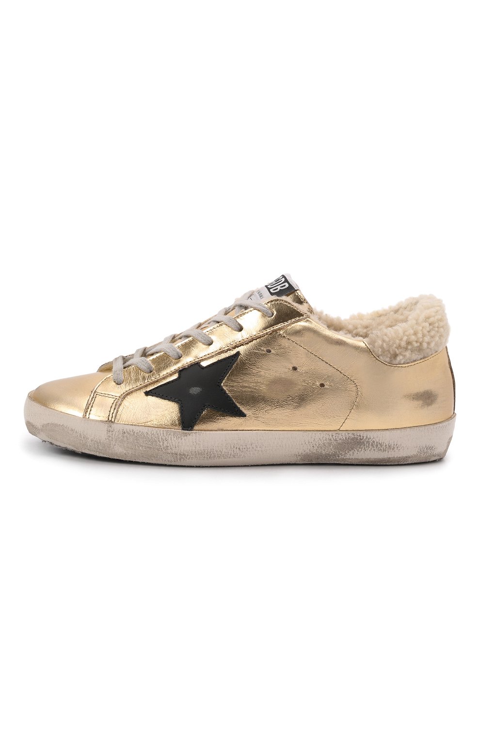 Кожаные кеды Superstar Golden Goose Deluxe Brand  GWF00101.F002002 Фото 3