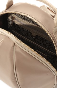 Женский рюкзак 011 BORBONESE бежевого цвета, арт. 924287 | Фото 5 (Материал: Текстиль; Стили: Кэжуэл)