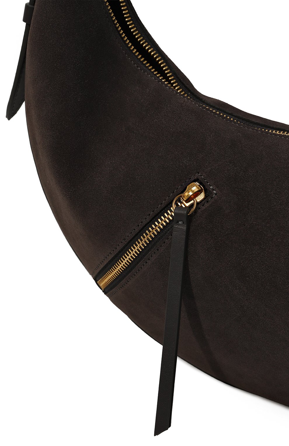 Женская сумка lunette FRENZLAUER темно-серого цвета, арт. Z46 | Фото 3 (Сумки-технические: Сумки top-handle; Материал: Натуральная кожа; Материал сплава: Проставлено; Драгоценные камни: Проставлено; Размер: large)