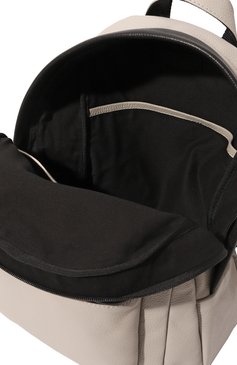 Мужской кожаный рюкзак VIC MATIE светло-бежевого цвета, арт. 1A0158TC999C6HB296 | Фото 5 (Материал: Натуральная кожа; Стили: Кэжуэл; Размер: large)