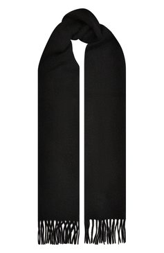 Женский кашемировый шарф COLOMBO черного цвета, арт. S4/5418-DNU | Фото 1 (Материал: Текстиль, Кашемир, Шерсть; Материал сплава: Проставлено; Нос: Не проставлено)