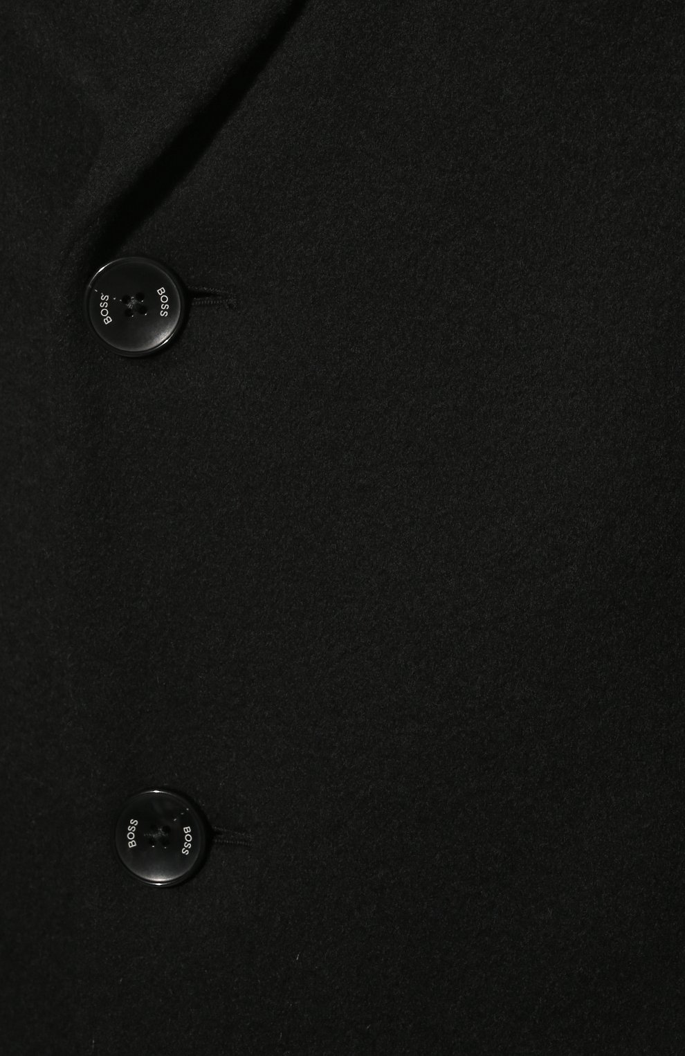 Мужской пальто из шерсти и кашемира BOSS черного цвета, арт. 50479756 | Фото 5 (Материал внешний: Шерсть; Рукава: Длинные; Длина (верхняя одежда): До середины бедра; Стили: Классический; Мужское Кросс-КТ: пальто-верхняя одежда)