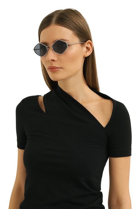 Женские солнцезащитные очки EYEPETIZER синего цвета, арт. WALTER 1-39 | Фото 2 (Кросс-КТ: С/з-унисекс; Тип очков: С/з; Оптика Гендер: оптика-унисекс; Очки форма: Креативные)