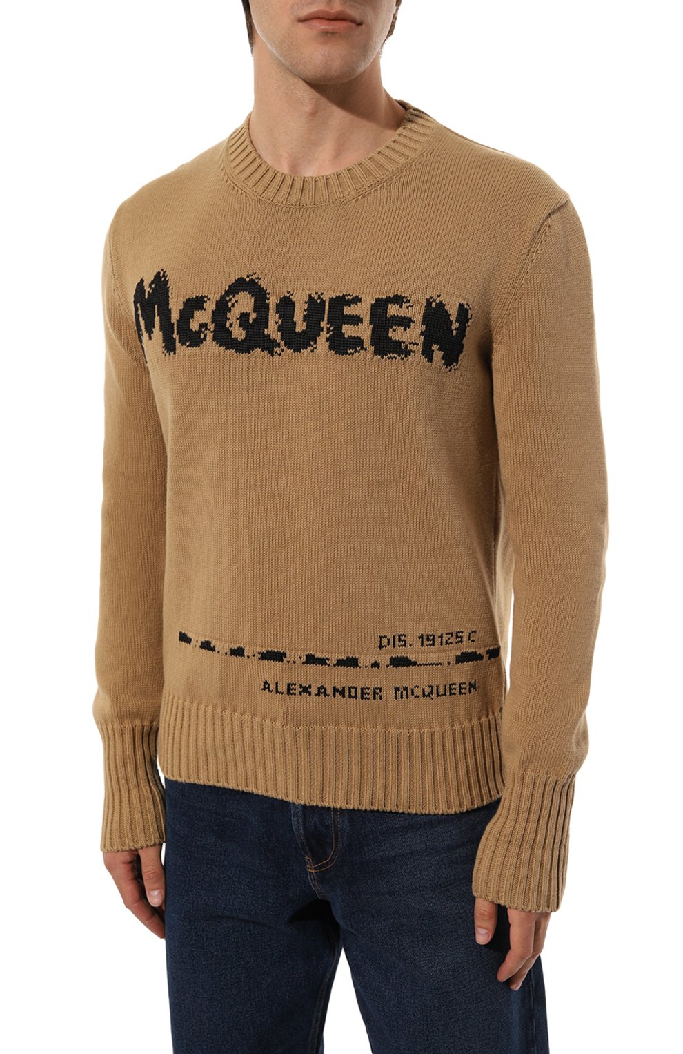 Хлопковый свитер Alexander McQueen  626454Q1WZL Фото 3