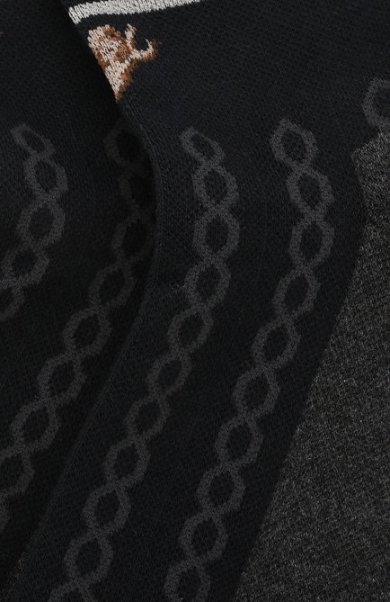 Женские носки ANTIPAST черного цвета, арт. KT-154S | Фото 2 (Материал внешний: Хлопок, Синтетический материал)
