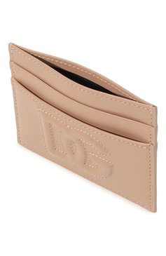 Женский кожаный футляр для кредитных карт DOLCE & GABBANA бежевого цвета, арт. BI0330/AG081 | Фото 3 (Материал: Натуральная кожа; Материал сплава: Проставлено; Нос: Не проставлено)