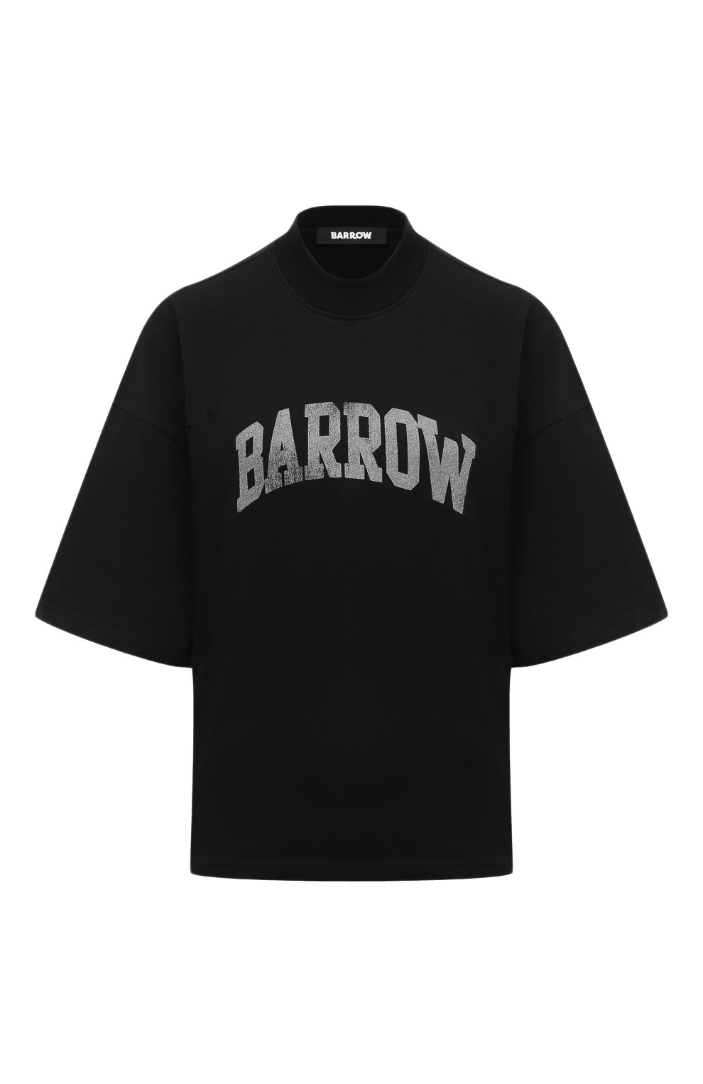 Женская черная хлопковая футболка BARROW купить в интернет-магазине ЦУМ ...