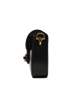 Женская сумка 1955 horsebit mini GUCCI черного цвета, арт. 658574 18YSG | Фото 4 (Сумки-технические: Сумки через плечо; Материал: Натуральная кожа; Размер: mini; Ремень/цепочка: На ремешке)