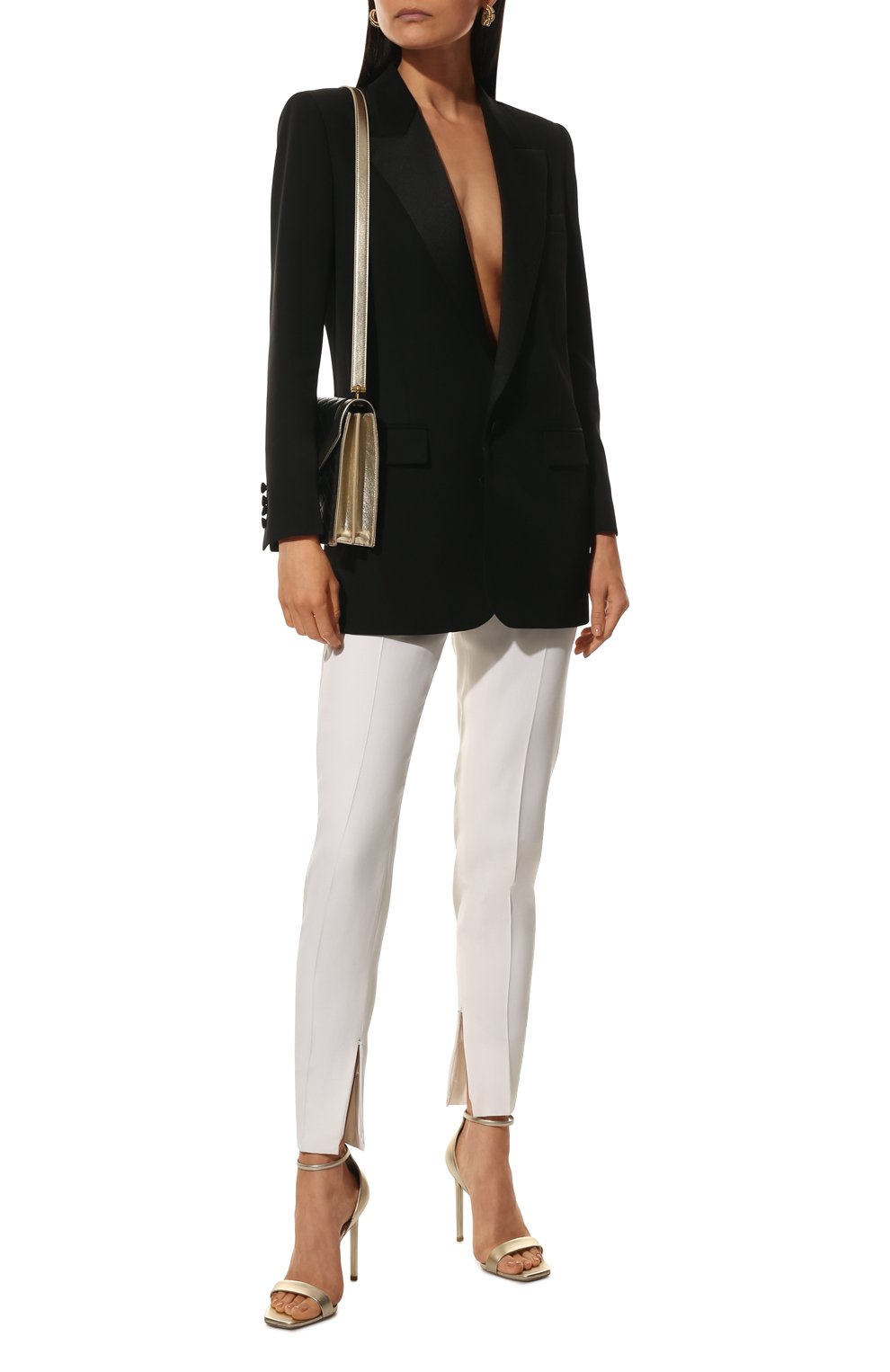 Шерстяные брюки Saint Laurent  516111/Y513W Фото 2