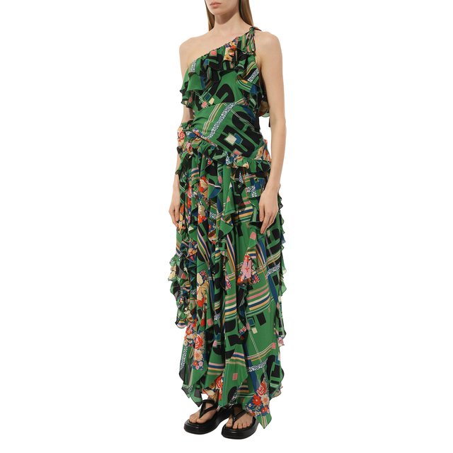 фото Шелковое платье gucci