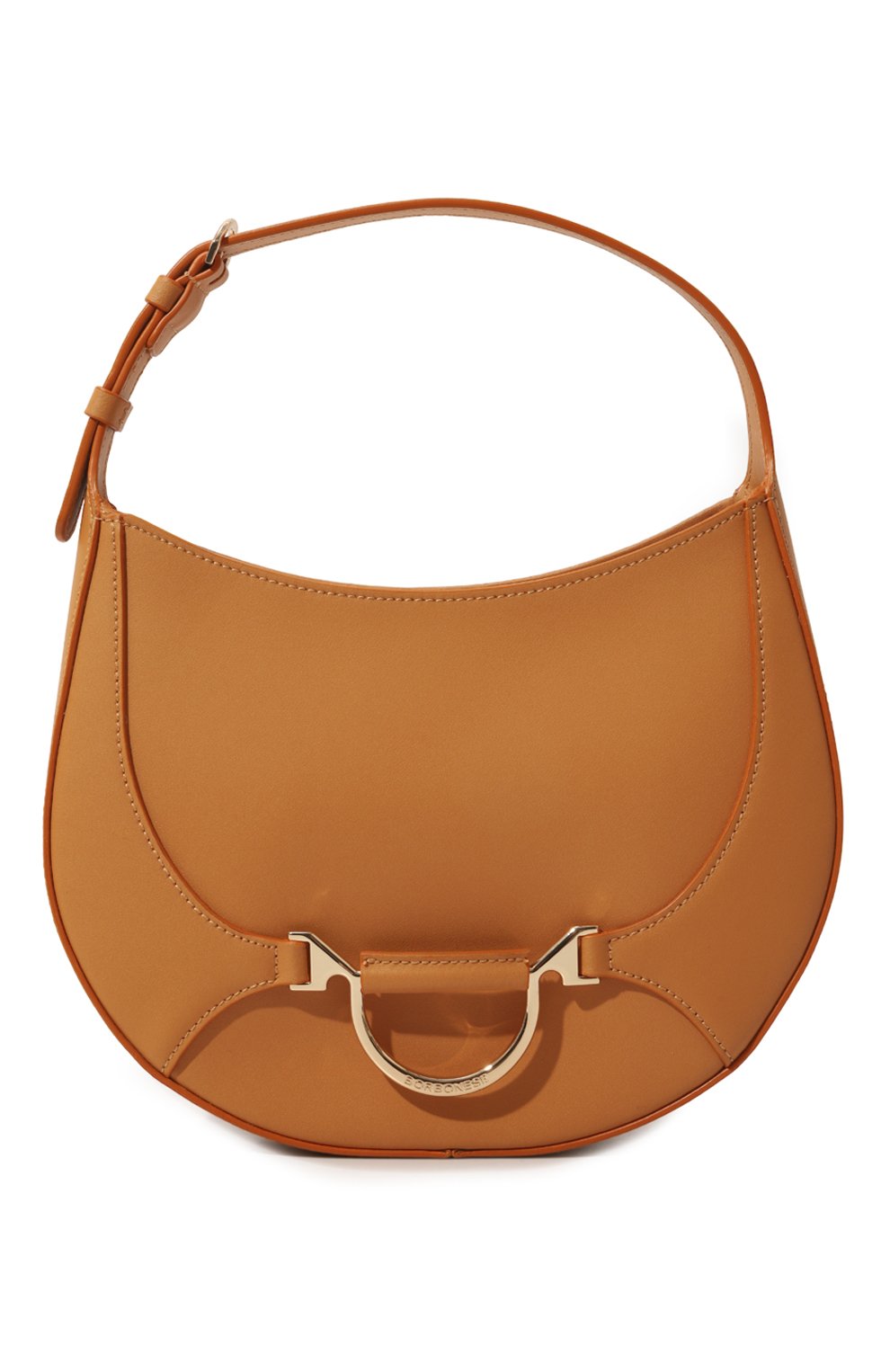 Женская сумка 110 small BORBONESE светло-коричневого цвета, арт. 923021 | Фото 1 (Сумки-технические: Сумки top-handle; Материал: Натуральная кожа)