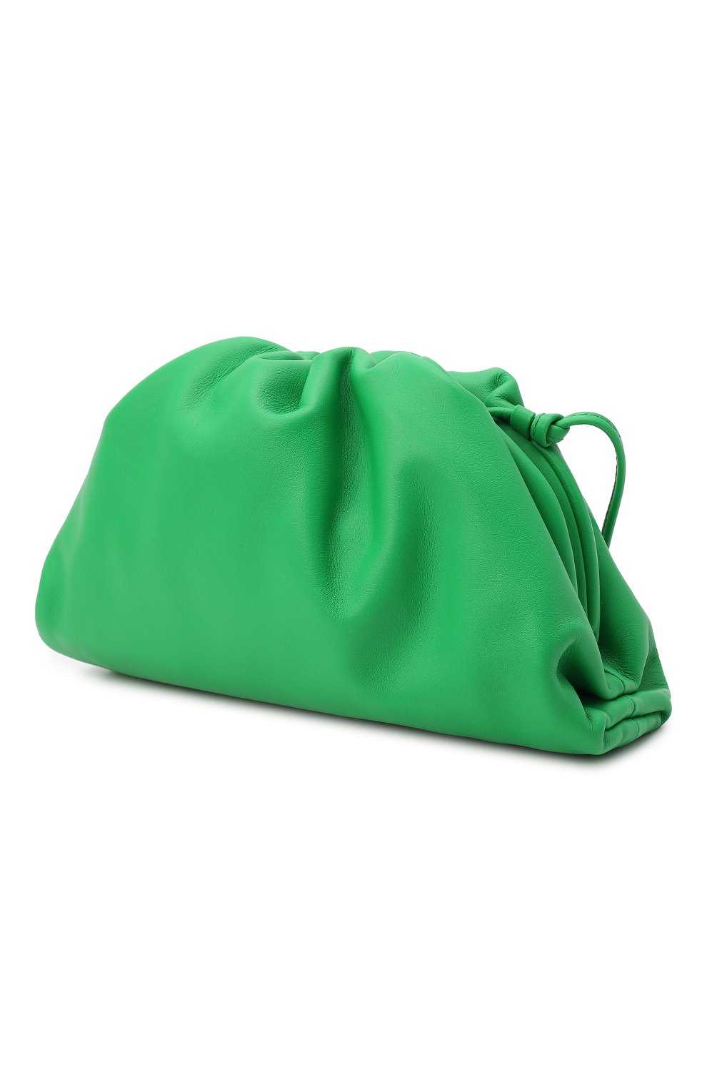 Женский клатч pouch BOTTEGA VENETA зеленого цвета, арт. 585852/V1BW0 | Фото 5 (Материал: Натуральная кожа; Женское Кросс-КТ: Клатч-клатчи; Ремень/цепочка: На ремешке; Размер: small)
