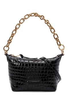 Женская сумка MIU MIU черного цвета, арт. 5BC101-2DQ8-F0002-OOO | Фото 6 (Сумки-технические: Сумки top-handle; Материал: Натуральная кожа; Размер: mini; Ремень/цепочка: На ремешке)