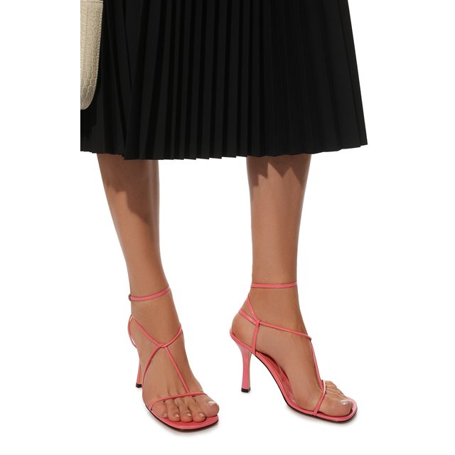 фото Кожаные босоножки bv line bottega veneta