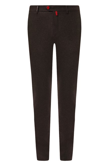 Мужские шерстяные брюки KITON темно-коричневого цвета по цене 178500 руб., арт. UFPPEK0165C | Фото 1