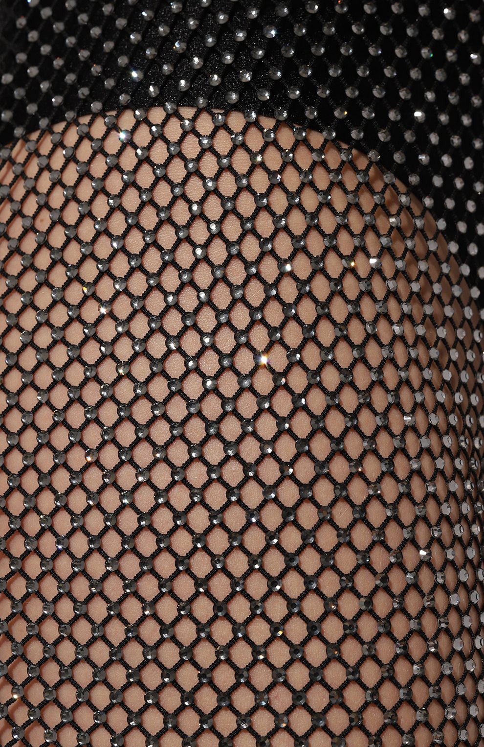 Женские брюки с отделкой пайетками GIUSEPPE DI MORABITO черного цвета, арт. PF23072PA-231 | Фото 5 (Длина (брюки, джинсы): Удлиненные;  Стили: Гламурный; Женское Кросс-КТ: Брюки-одежда; Материал внешний: Синтетический материал; Материал сплава: Проставлено; Силуэт Ж (брюки и джинсы): Расклешенные; Материал подклада: Синтетический материал; Драгоценные камни: Проставлено)