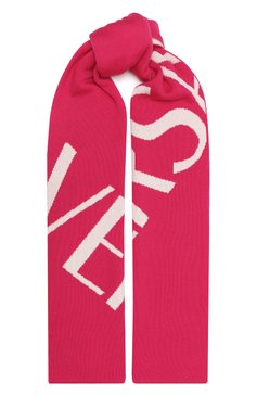 Женский шерстяной шарф VERSACE розового цвета, арт. ISC3003/A236144 | Фото 1 (Материал: Текстиль, Шерсть)