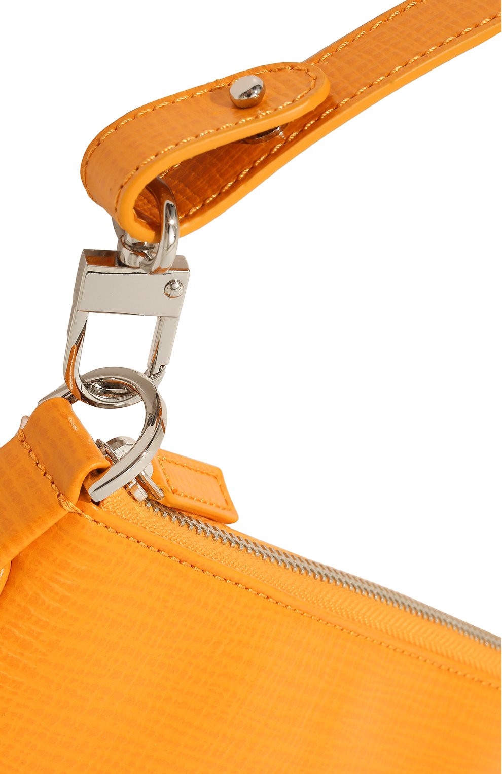 Женская сумка rachel BY FAR оранжевого цвета, арт. 22CRRCLSSNFEMED | Фото 3 (Сумки-технические: Сумки top-handle; Размер: medium; Материал: Натуральная кожа)