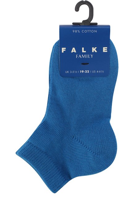 Детские укороченные носки FALKE синего цвета, арт. 10631 | Фото 1 (Материал: Хлопок, Текстиль; Статус проверки: Проверена категория, Проверено; Кросс-КТ: Носки, Школьные аксессуары)