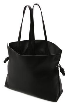 Женский сумка flamenco xl LOEWE черного цвета, арт. A411X12X02 | Фото 5 (Сумки-технические: Сумки-шопперы; Материал: Натуральная кожа; Размер: large)
