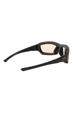 Мужские солнцезащитные очки HARLEY-DAVIDSON черного цвета, арт. HDGEM08 | Фото 4 (Кросс-КТ: С/з-мужское; Материал: Пластик; Тип очков: С/з; Очки форма: Узкие; Оптика Гендер: оптика-мужское)