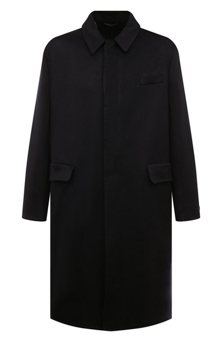 Мужской кашемировое пальто PRADA темно-синего цвета по цене 640000 руб., арт. UC466X-1YE6-F0008-211 | Фото 1
