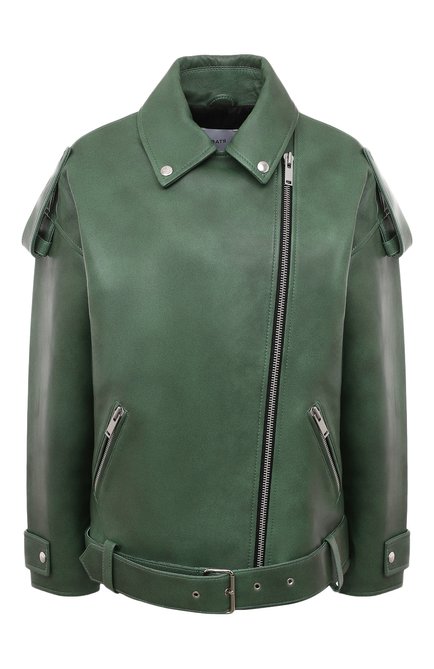 Женская кожаная куртка BATS зеленого цвета по цене 117000 руб., арт. FW20/S_013 | Фото 1