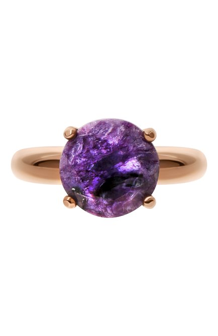 Женское кольцо cartoon с чароитом MOONKA фиолетового цвета, арт. cr-r-chr | Фото 1 (Материал: Серебро)