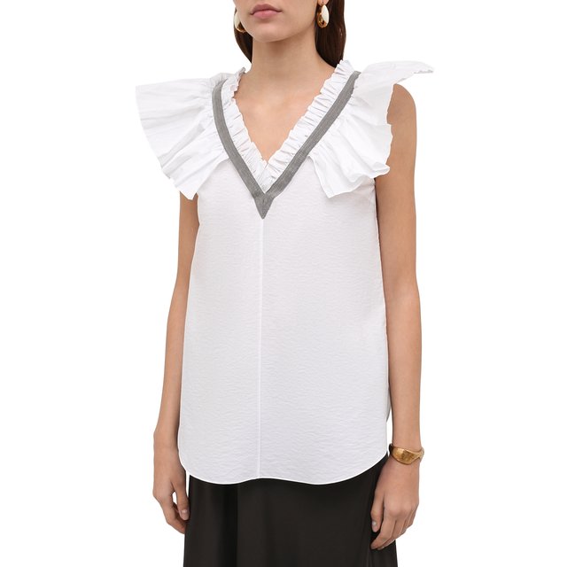 фото Хлопковый топ brunello cucinelli