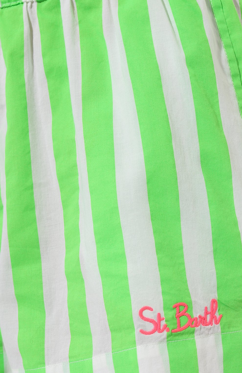 Женские хлопковые шорты MC2 SAINT BARTH зеленого цвета, арт. STBW/LIERRE/00540D | Фото 5 (Женское Кросс-КТ: Шорты-одежда; Длина Ж (юбки, платья, шорты): Мини; Материал сплава: Проставлено; Материал внешний: Хлопок; Драгоценные камни: Проставлено; Стили: Кэжуэл)