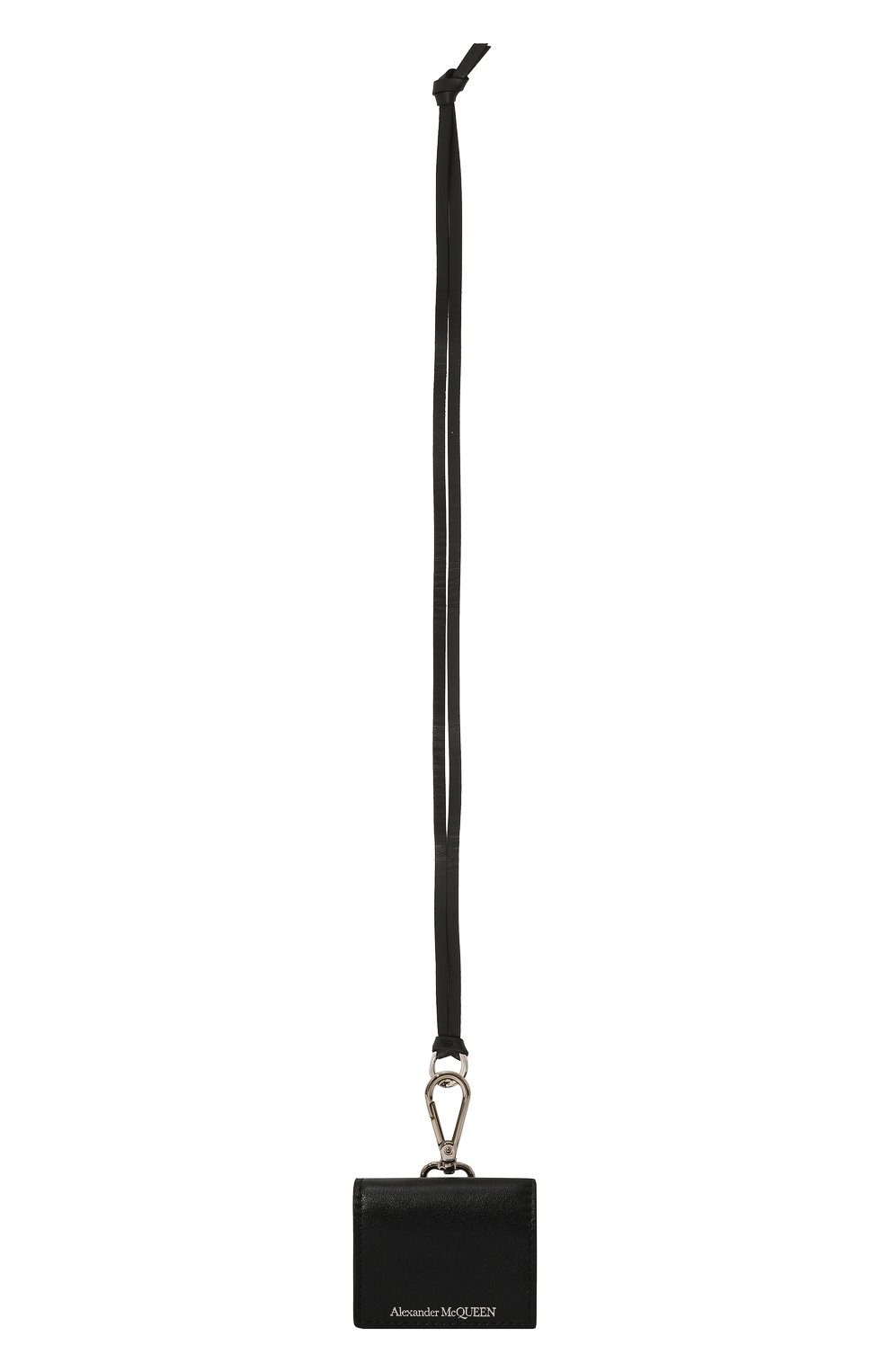 Кожаный чехол для airpods pro ALEXANDER MCQUEEN черного цвета, арт. 687387 1AAJ0 | Фото 4 (Женское Кросс-КТ: Кожа AirPods)