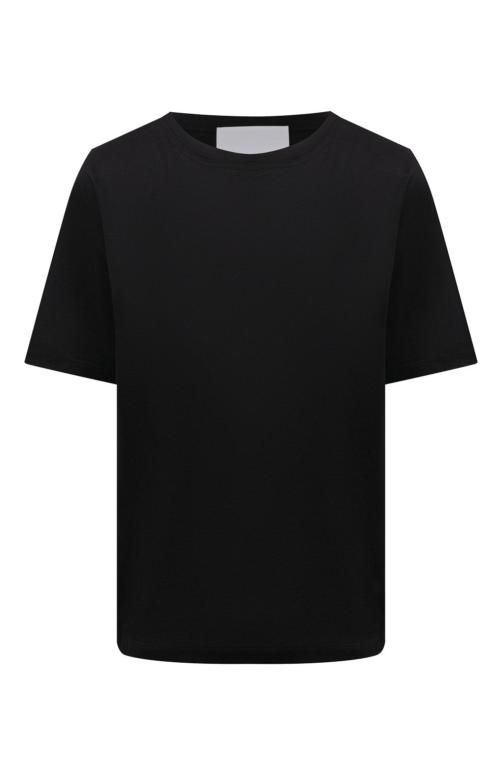 Женская хлопковая футболка ERIKA CAVALLINI черного цвета, арт. S1/P/P1SK01 | Фото 1 (Принт: Без принта; Рукава: Короткие; Длина (для топов): Стандартные; Региональные ограничения белый список (Axapta Mercury): RU; Материал внешний: Хлопок; Женское Кросс-КТ: Футболка-одежда; Стили: Кэжуэл)