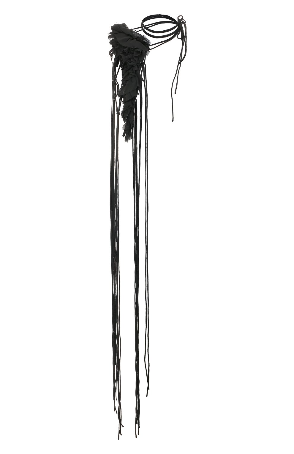 Женское воротник-чокер DRIES VAN NOTEN черного цвета, арт. 231-011306-6485 | Фото 1 (Материал: Текстиль, Вискоза)