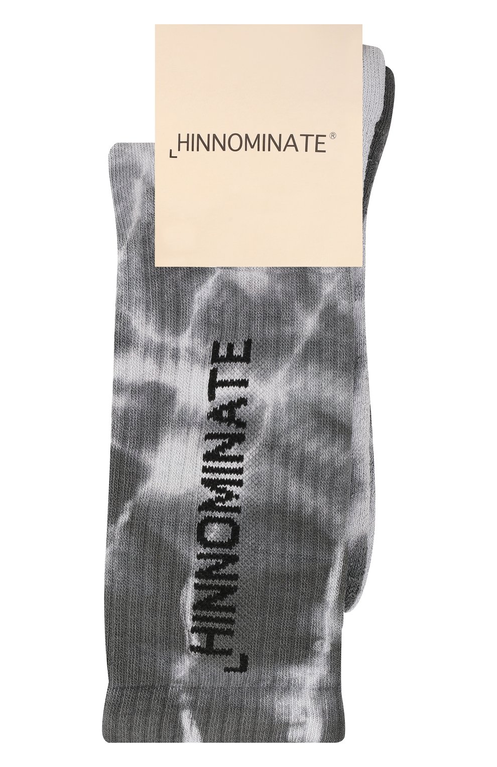 Мужские хлопковые носки HINNOMINATE серого цвета, арт. HAS2/HNAM17CZ | Фото 1 (Кросс-КТ: бельё; Материал внешний: Хлопок)