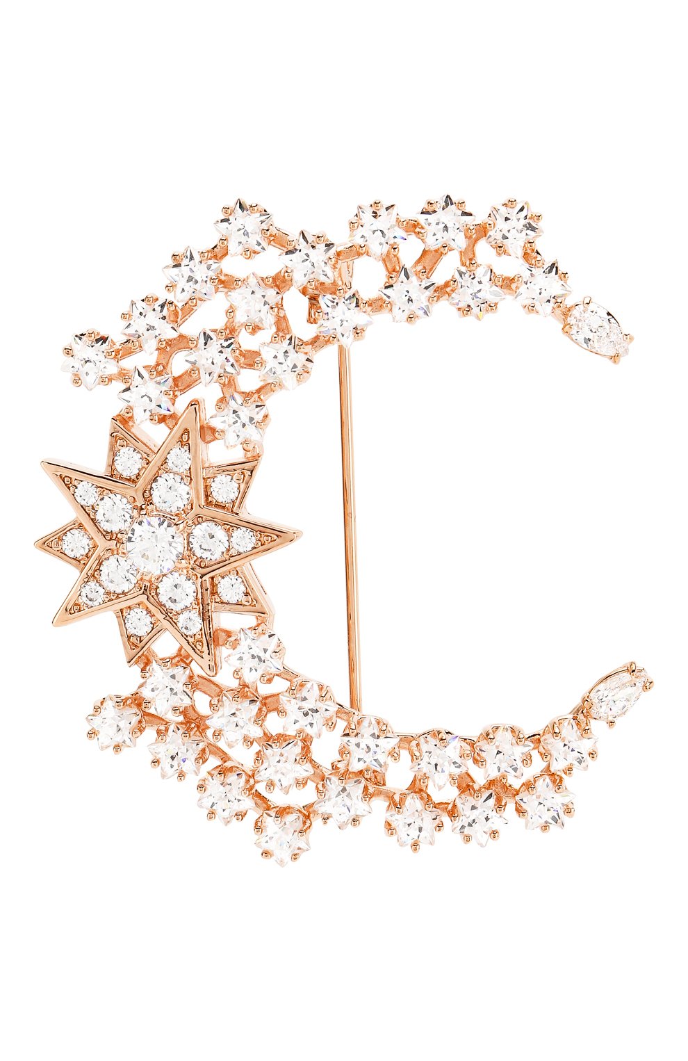 Женская брошь  SWAROVSKI золотого цвета, арт. 5489775 | Фото 1 (Материал: Металл; Статус проверки: Проверена категория)
