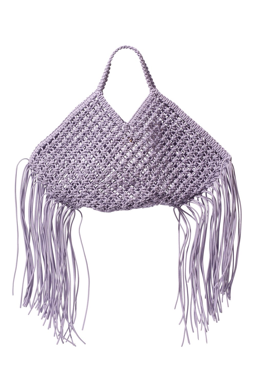 Женская сумка woven basket large YUZEFI сиреневого цвета, арт. YUZRS22-LW-033 | Фото 6 (Сумки-технические: Сумки top-handle; Материал: Текстиль; Размер: large)