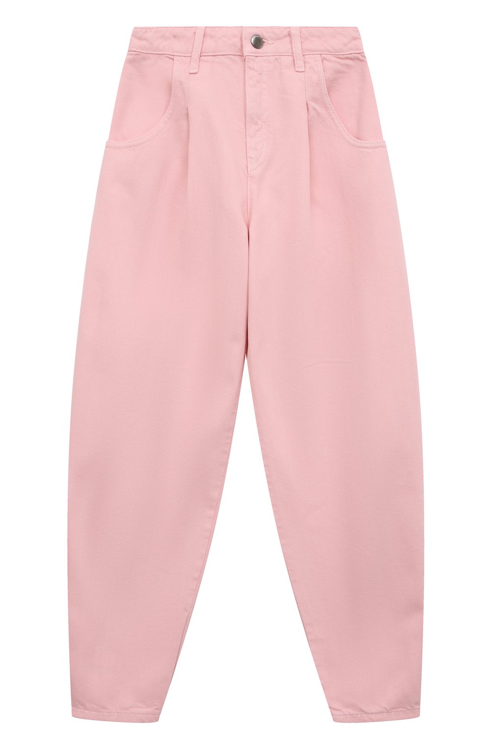 Детские джинсы EMPORIO ARMANI розового цвета, арт. 6R3J01/4N7VZ | Фото 1 (Детали: Однотонный; Материал сплава: Простав�лено; Нос: Не проставлено; Материал внешний: Хлопок, Лиоцелл, Растительное волокно)