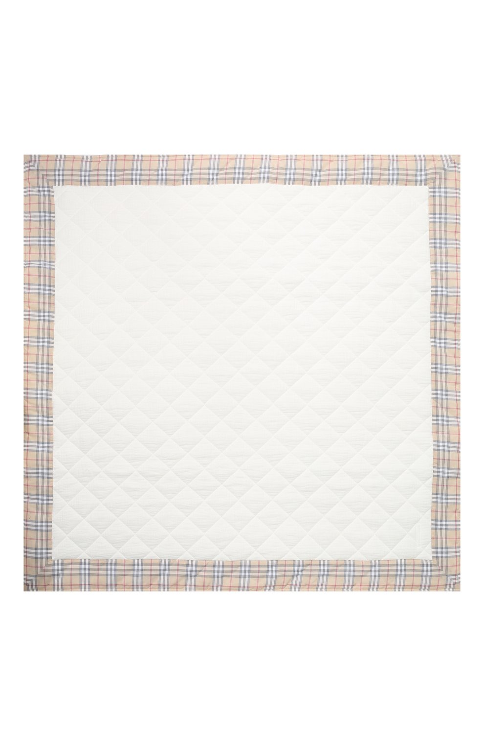 Детского хлопковое одеяло BURBERRY белого цвета, арт. 8006743 | Фото 3 (Статус проверки: Проверена категория)