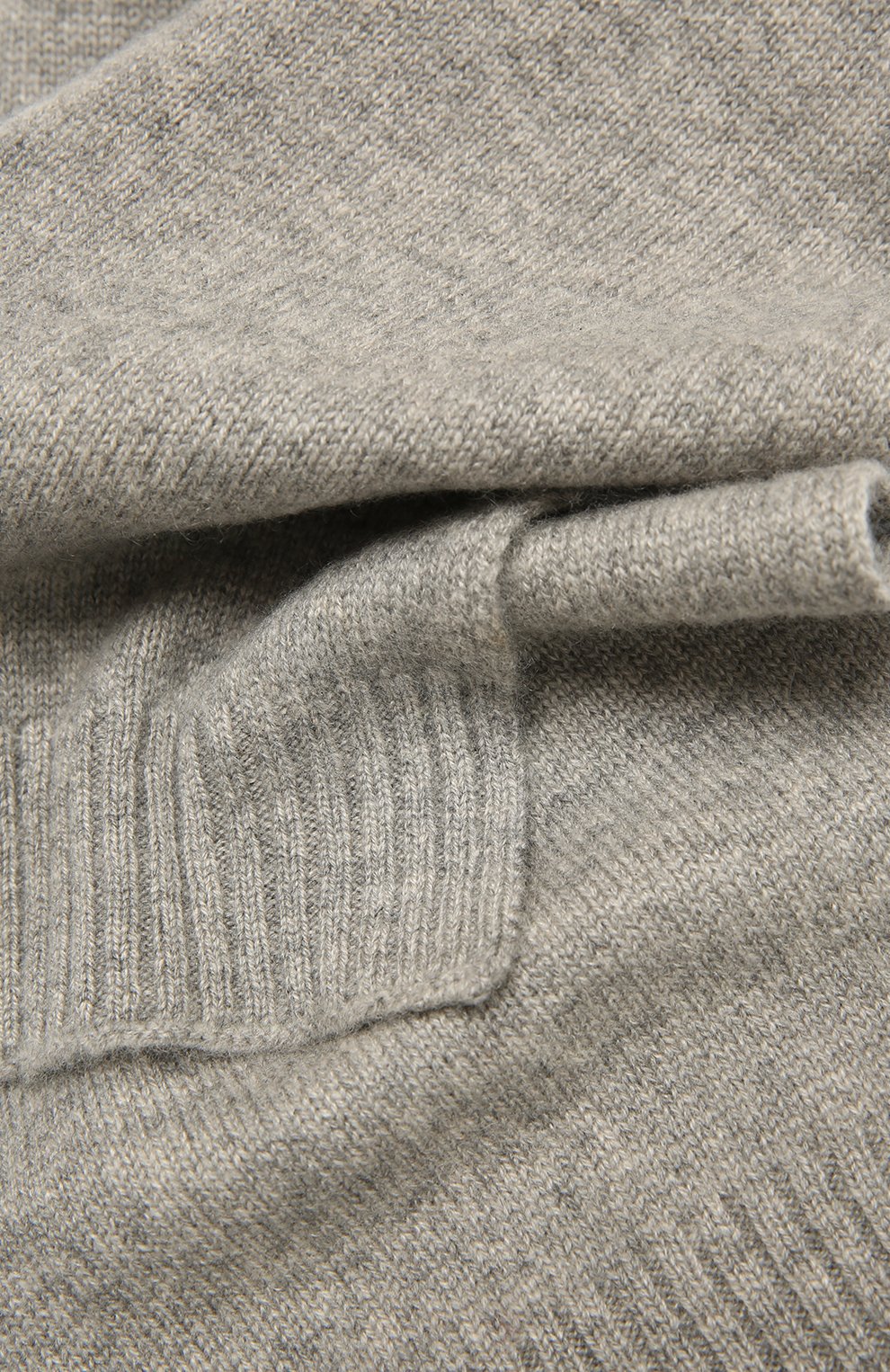 Детский кашемировый шарф OSCAR ET VALENTINE серого цвета, арт. ECH02 | Фото 2 (Материал: Текстиль, Кашемир, Шерсть)