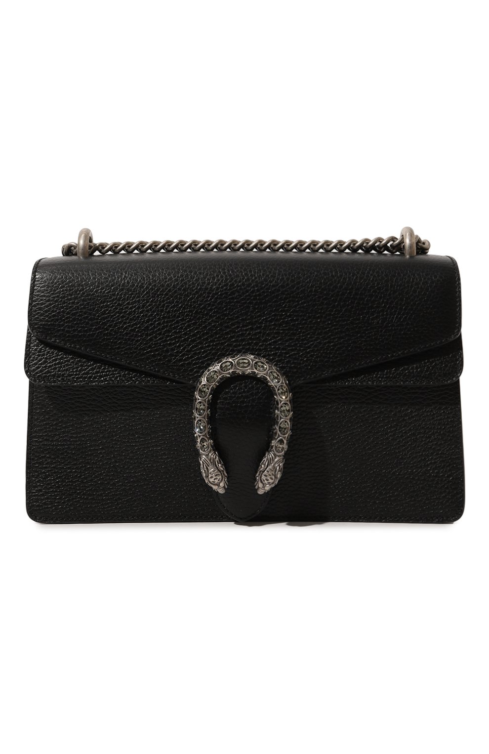 Женская сумка dionysus small GUCCI черного цвета, арт. 400249 CAOGN | Фото 1 (Сумки-технические: Сумки через плечо; Материал: Натуральная кожа; Размер: small)