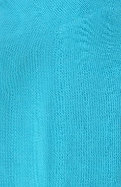 Женские хлопковые носки VERSACE голубого цвета, арт. 1001543/1A01189 | Фото 2 (Материал внешний: Хлопок)