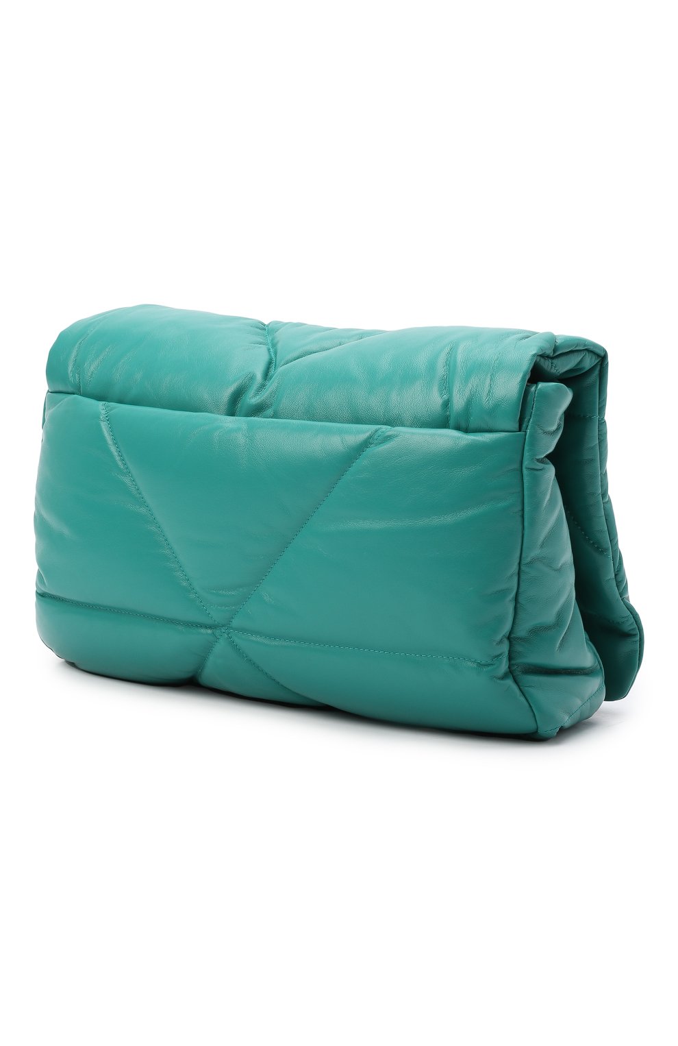 Женская сумка PRADA зеленого цвета, арт. 1BD306-2DYI-F0363-VAM | Фото 2 (Сумки-технические: Сумки через плечо; Размер: medium; Материал: Натуральная кожа)