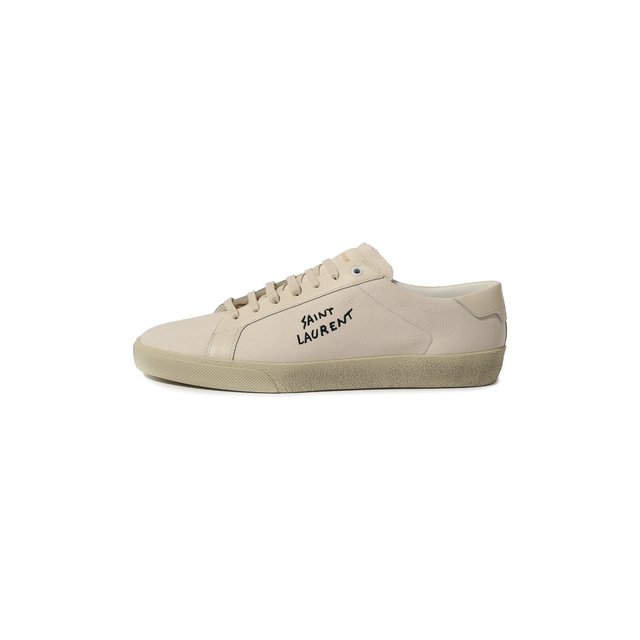 Текстильные кеды Court Classic Saint Laurent  611106/GUP10 Фото 4