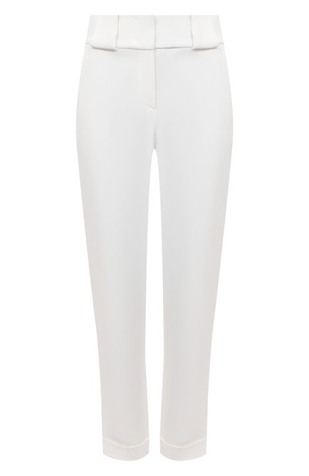 Женские брюки из вискозы и шелка GIORGIO ARMANI белого цвета по цене 122500 руб., арт. 1SHPP0G5/T008A | Фото 1