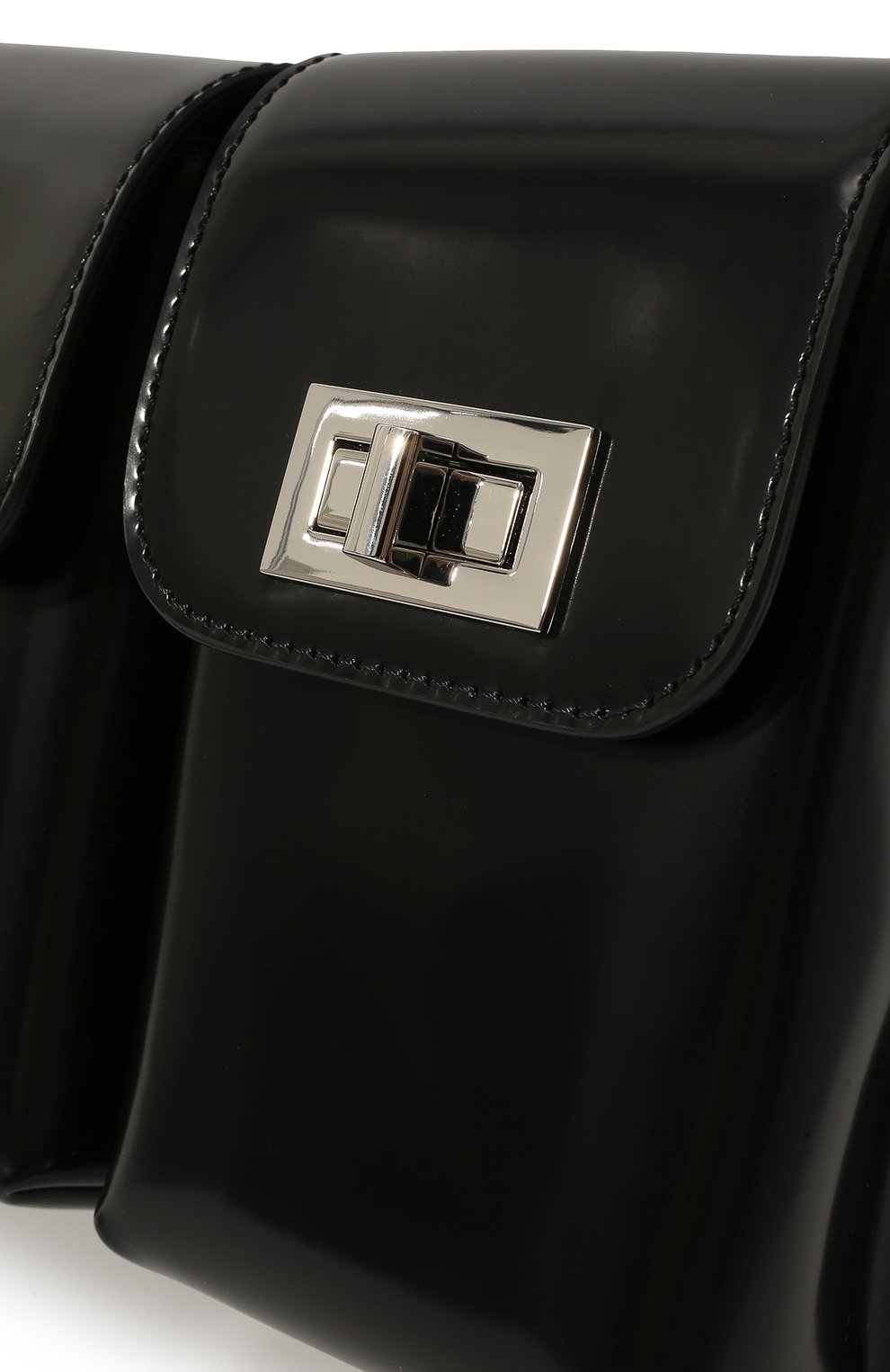 Женская сумка billy BY FAR черного цвета, арт. 20SSBLYSBLWMED | Фото 3 (Сумки-технические: Сумки через плечо; Размер: medium; Материал: Натуральная кожа)