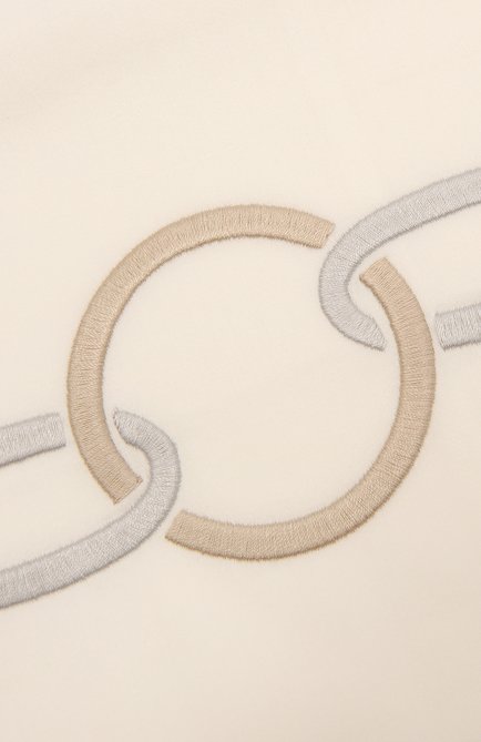 Наволочка links embroidery FRETTE бежевого цвета, арт. FR6568 E0700 051C | Фото 2
